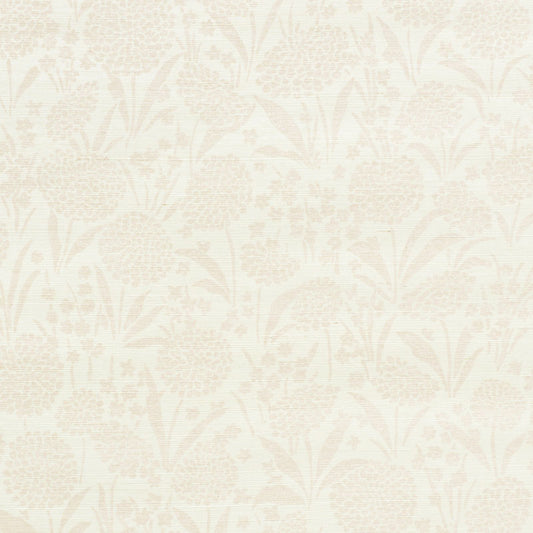 SCHUMACHER  TEXTURED WALLCOVERINGS & PRINTED GRASSCLOTHS CHRYSANTHEMUM SISAL   BLUSH   - 5009781