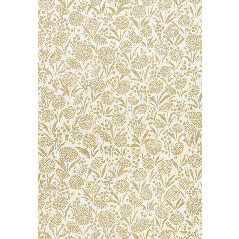 SCHUMACHER  TEXTURED WALLCOVERINGS & PRINTED GRASSCLOTHS CHRYSANTHEMUM SISAL   GOLD   - 5009782