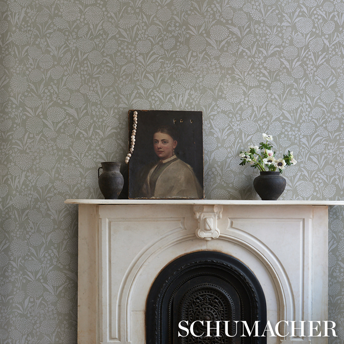 SCHUMACHER  PERENNIAL FAVORITES CHRYSANTHEMUM SISAL   Seaglass   - 5009783