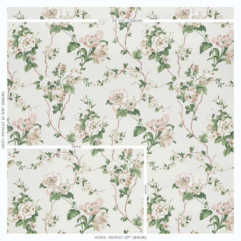 SCHUMACHER WALLCOVERING  VEERE GRENNEY BETTY   QUIET PINK   - 5009870