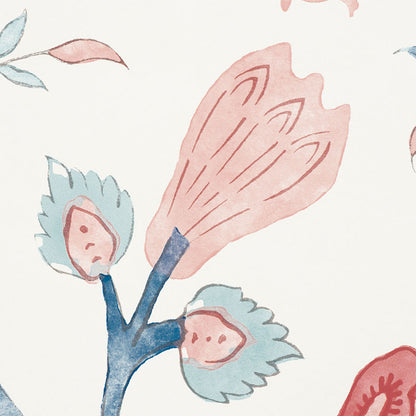 SCHUMACHER  PALAMPORE KHILANA FLORAL   DELFT , ROSE   - 5009950