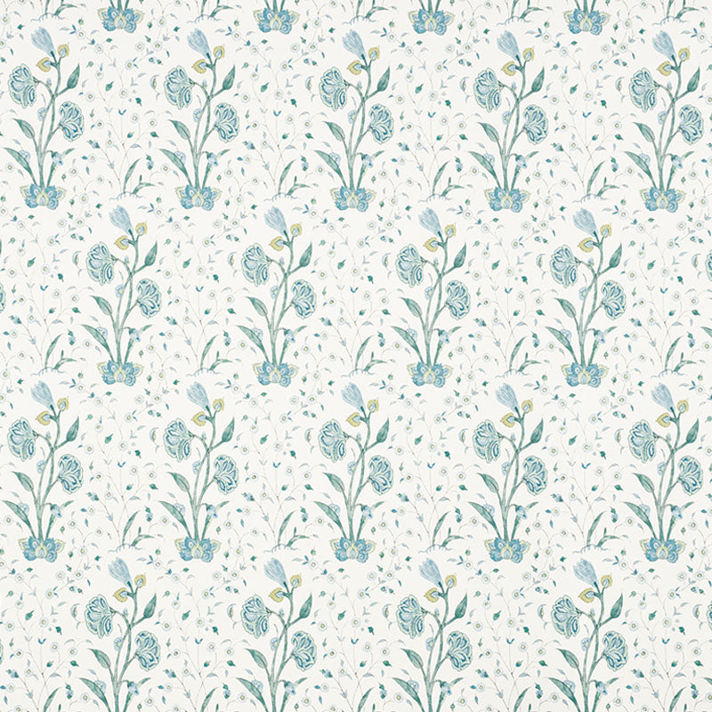 SCHUMACHER WALLCOVERING  PALAMPORE KHILANA FLORAL   PEACOCK   - 5009952