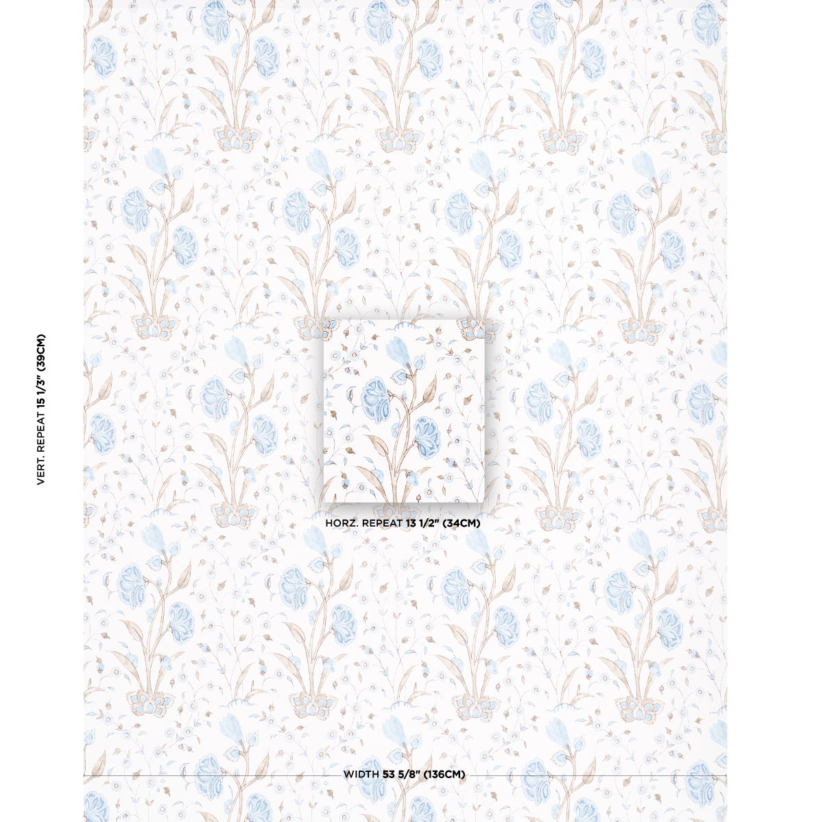 SCHUMACHER  JACARANDA KHILANA FLORAL   SKY   - 5009956