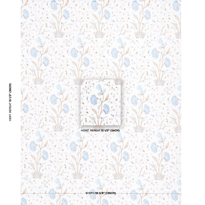 SCHUMACHER  JACARANDA KHILANA FLORAL   SKY   - 5009956