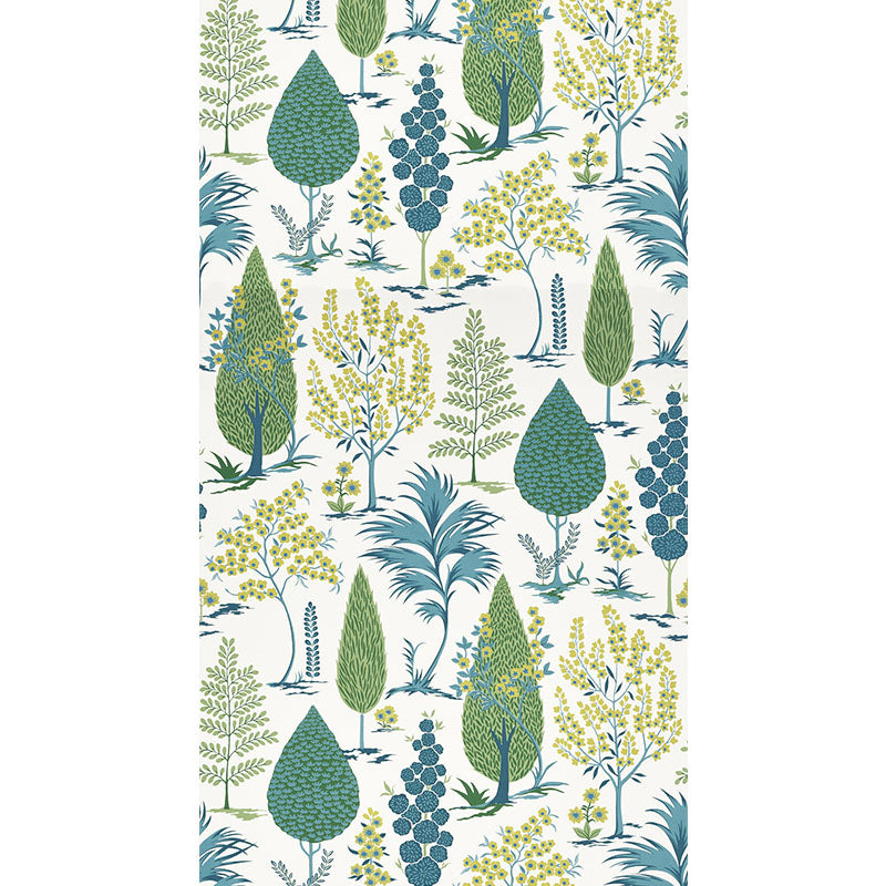 SCHUMACHER WALLCOVERING  PALAMPORE PANDORA   PEACOCK   - 5009963