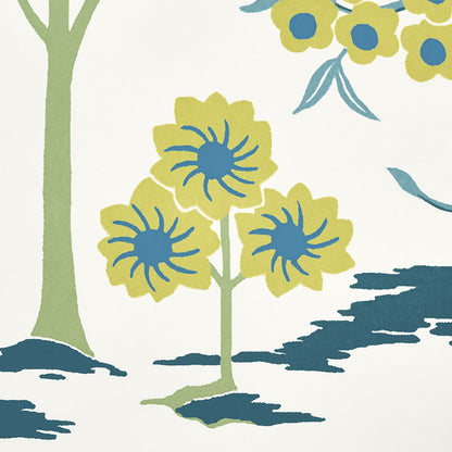 SCHUMACHER WALLCOVERING  PALAMPORE PANDORA   PEACOCK   - 5009963