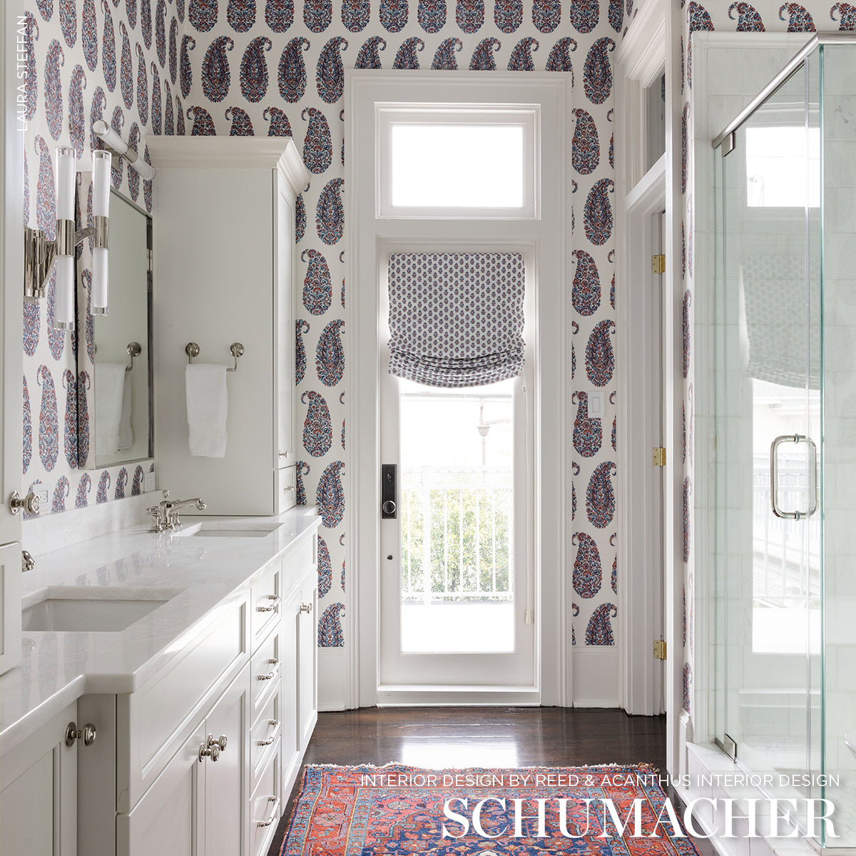 SCHUMACHER  PALAMPORE SHIRALA PAISLEY   DELFT , ROSE   - 5009970