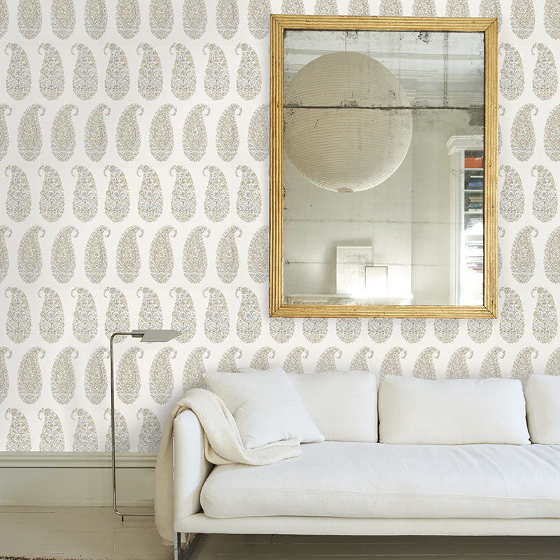 SCHUMACHER  PALAMPORE SHIRALA PAISLEY   AQUA   - 5009971