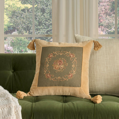 NOURISON HOME   18" x 18" Mina Victory Vintage Sage    - 798019091644