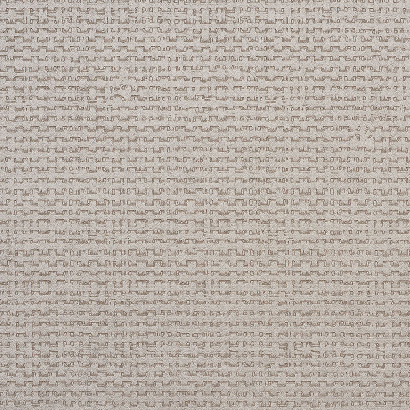 Beige textured wallcovering with a tiny repeating geometric pattern.