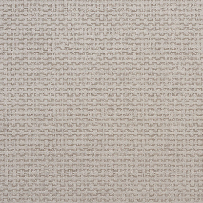 Beige textured wallcovering with a tiny repeating geometric pattern.