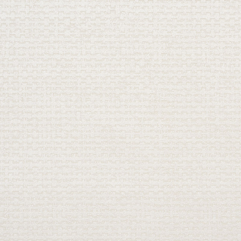 Cream textured wallcovering swatch with a subtle woven pattern, ivory-beige color.