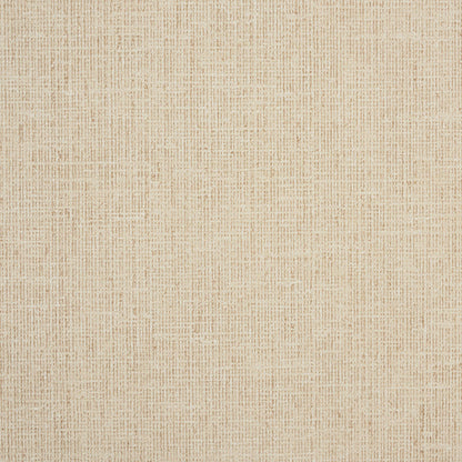 Beige linen-textured wallpaper with a natural woven pattern; warm neutral wallcovering.