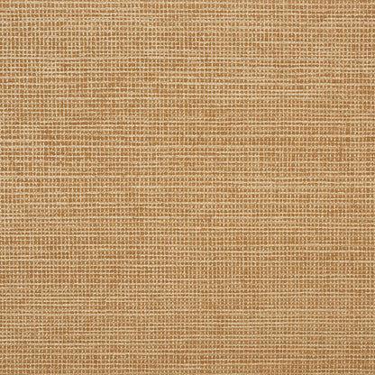 Close-up of warm tan burlap-style woven fabric with coarse grid-like texture, ideal for upholstery or crafts.