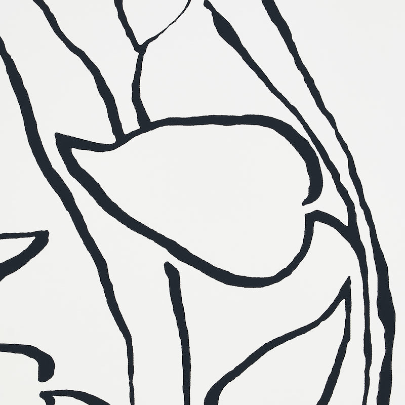 SCHUMACHER WALLCOVERING  FREEHAND SOLANDRA VINE   BLACK   - 5010071