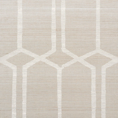 SCHUMACHER  TEXTURED WALLCOVERINGS & PRINTED GRASSCLOTHS MODERN TRELLIS HEMP SHIMMER   MOONSTONE   - 5010110