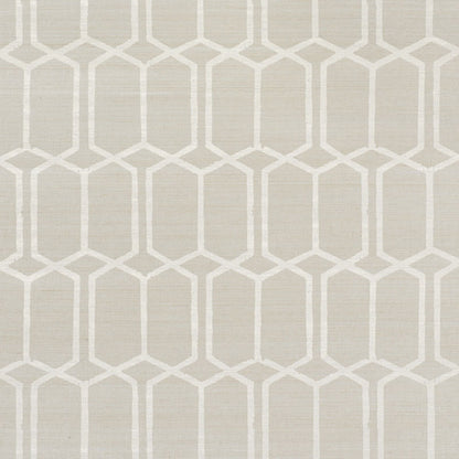 SCHUMACHER  TEXTURED WALLCOVERINGS & PRINTED GRASSCLOTHS MODERN TRELLIS HEMP SHIMMER   MOONSTONE   - 5010110
