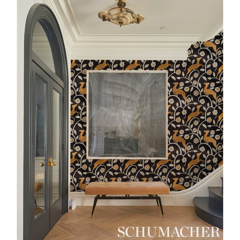 SCHUMACHER SIGNATURE SCHUMACHER LES GAZELLES AU BOIS VINYL NOIR - 5010 ...