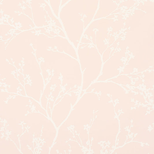 SCHUMACHER  SILVER LINING PERFORMANCE WALLCOVERINGS TWIGGY VINYL   BLUSH   - 5010151