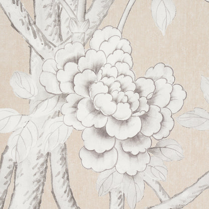 SCHUMACHER  SILVER LINING PERFORMANCE WALLCOVERINGS CHINOIS PALAIS VINYL PANEL   STONE   - 5010161