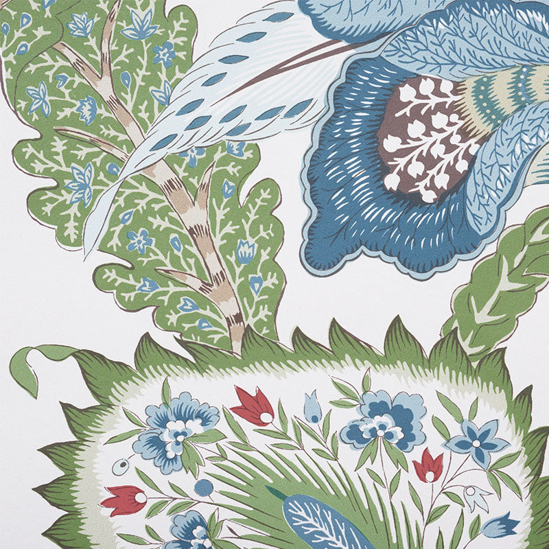 Emerald stripe fabric pattern.