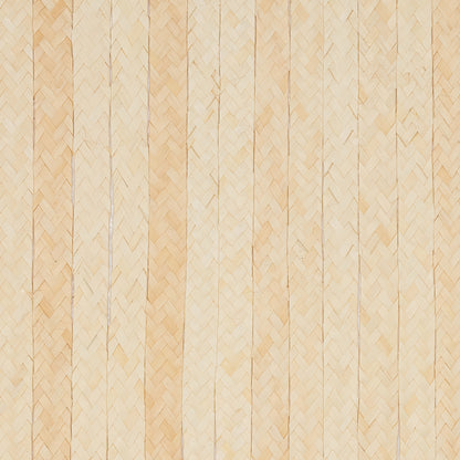 Natural buri braided wallcovering with a subtle textured weave.