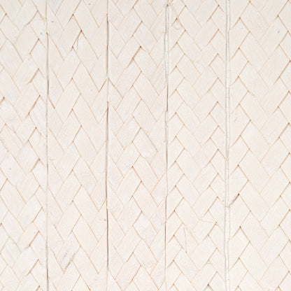 SCHUMACHER  TEXTURED WALLCOVERINGS & PRINTED GRASSCLOTHS BRAIDED BURI   IVORY   - 5010191