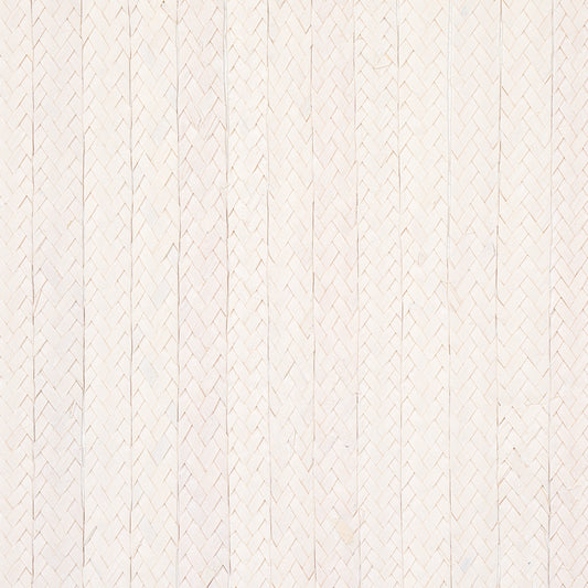 SCHUMACHER  TEXTURED WALLCOVERINGS & PRINTED GRASSCLOTHS BRAIDED BURI   IVORY   - 5010191