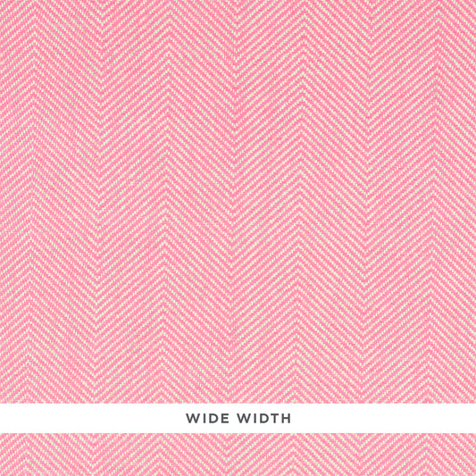 SCHUMACHER  DOWN TO EARTH TEXTURED WALLCOVERING HERRINGBONE PAPERWEAVE   PINK   - 5010235