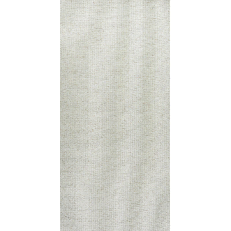Vertical beige linen-textured fabric panel with natural woven fibers.