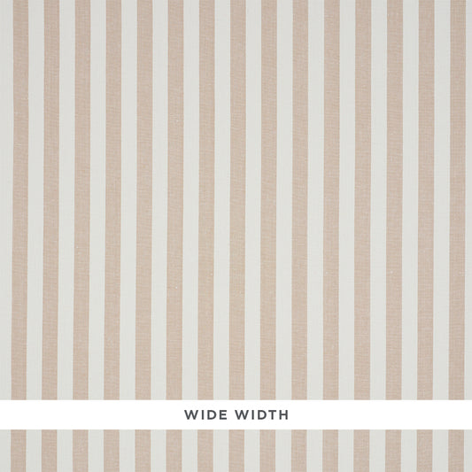 SCHUMACHER WALLCOVERING  DOWN TO EARTH TEXTURED WALLCOVERING LINEN STRIPE   SAND   - 5010251
