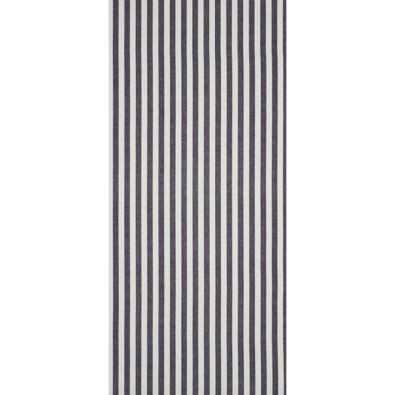 Black linen-stripe textured wallcovering with vertical stripes.