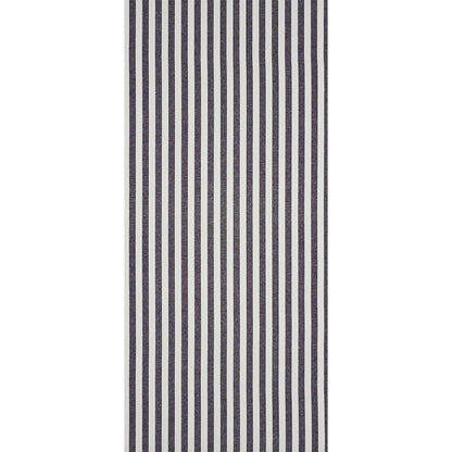 Black linen-stripe textured wallcovering with vertical stripes.
