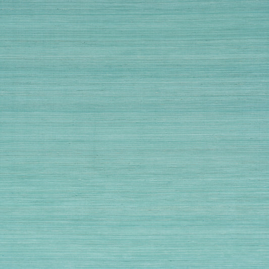 SCHUMACHER  DOWN TO EARTH TEXTURED WALLCOVERING SILK STRIE   AQUA   - 5010273