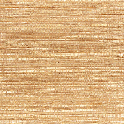 SCHUMACHER  DOWN TO EARTH TEXTURED WALLCOVERING METALLIZED FLAX   BRASS   - 5010282