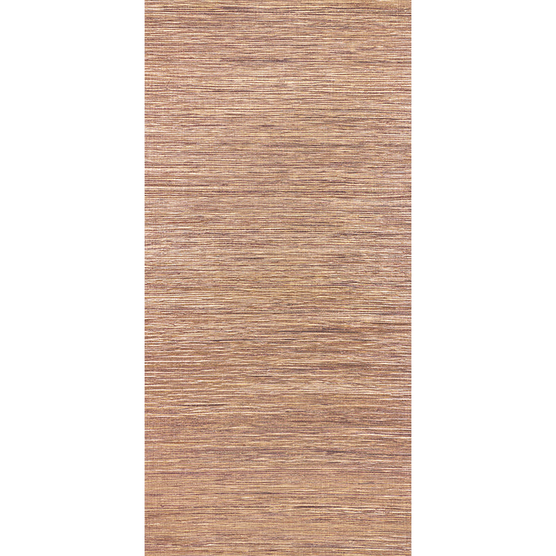 Textured wallcovering with metallic flax pattern in aubergine.