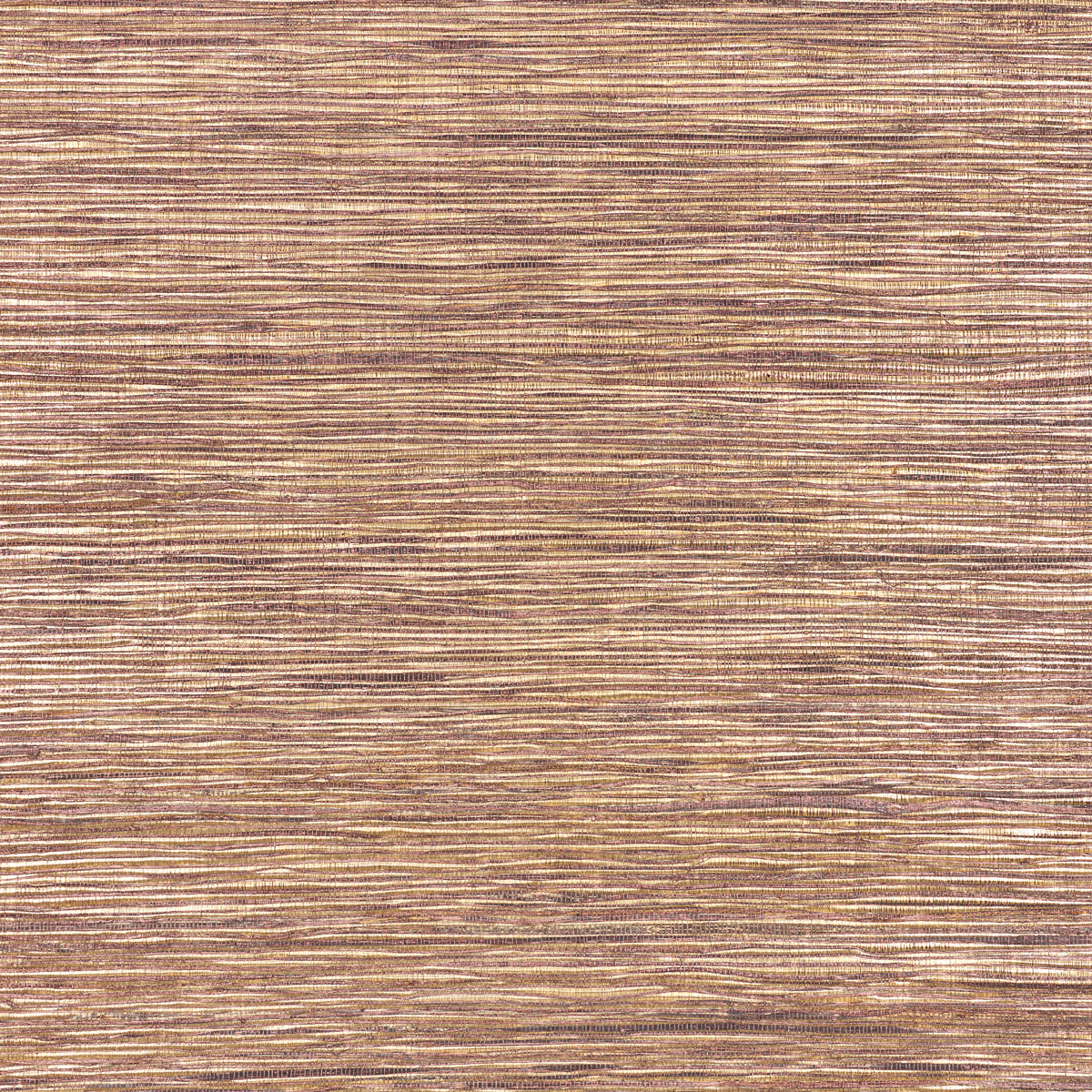 Textured wallcovering with metallized flax texture in Aubergine.