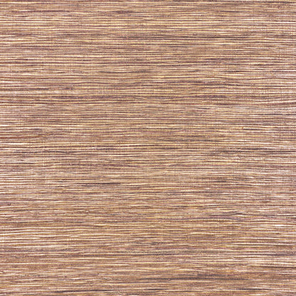 Textured wallcovering with metallized flax texture in Aubergine.