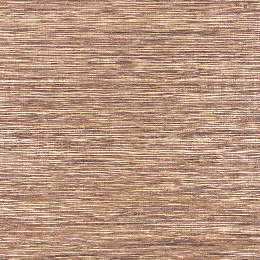 SCHUMACHER  DOWN TO EARTH TEXTURED WALLCOVERING METALLIZED FLAX   AUBERGINE   - 5010283