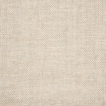 Beige textured wallcovering with a tight, grid-like woven pattern in a natural linen tone.