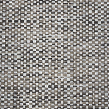 SCHUMACHER  DOWN TO EARTH TEXTURED WALLCOVERING METAL PAPERWEAVE   CHARCOAL   - 5010310