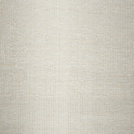 SCHUMACHER  DOWN TO EARTH TEXTURED WALLCOVERING METAL PAPERWEAVE   IVORY   - 5010311