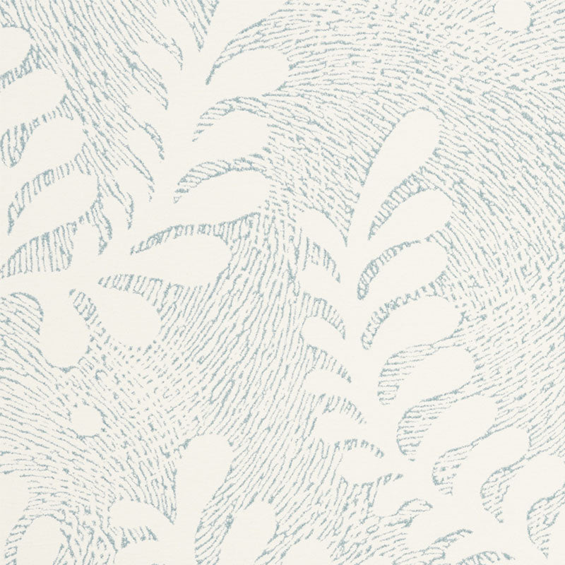 SCHUMACHER WALLCOVERING  WALLFLOWERS ETCHED FERN   SKY   - 5010382