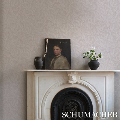 SCHUMACHER  PERENNIAL FAVORITES ETCHED FERN   Blush   - 5010384