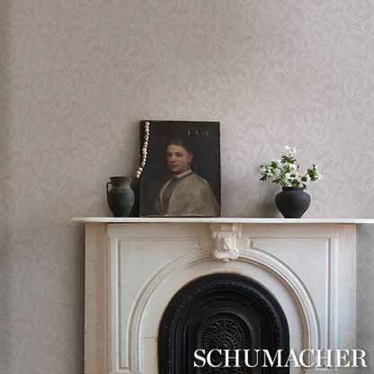SCHUMACHER  PERENNIAL FAVORITES ETCHED FERN   Blush   - 5010384