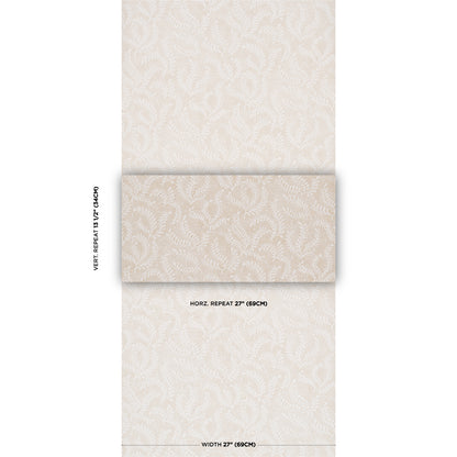 SCHUMACHER  PERENNIAL FAVORITES ETCHED FERN   Ochre   - 5010386