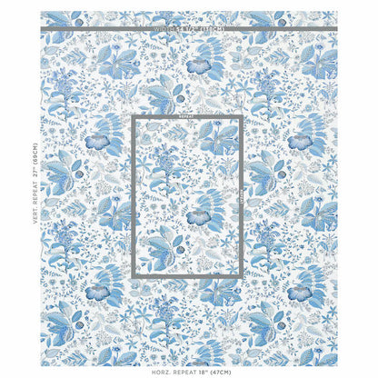 SCHUMACHER  SCHUMACHER CLASSICS POMEGRANATE BOTANICAL   BLUE   - 5010443