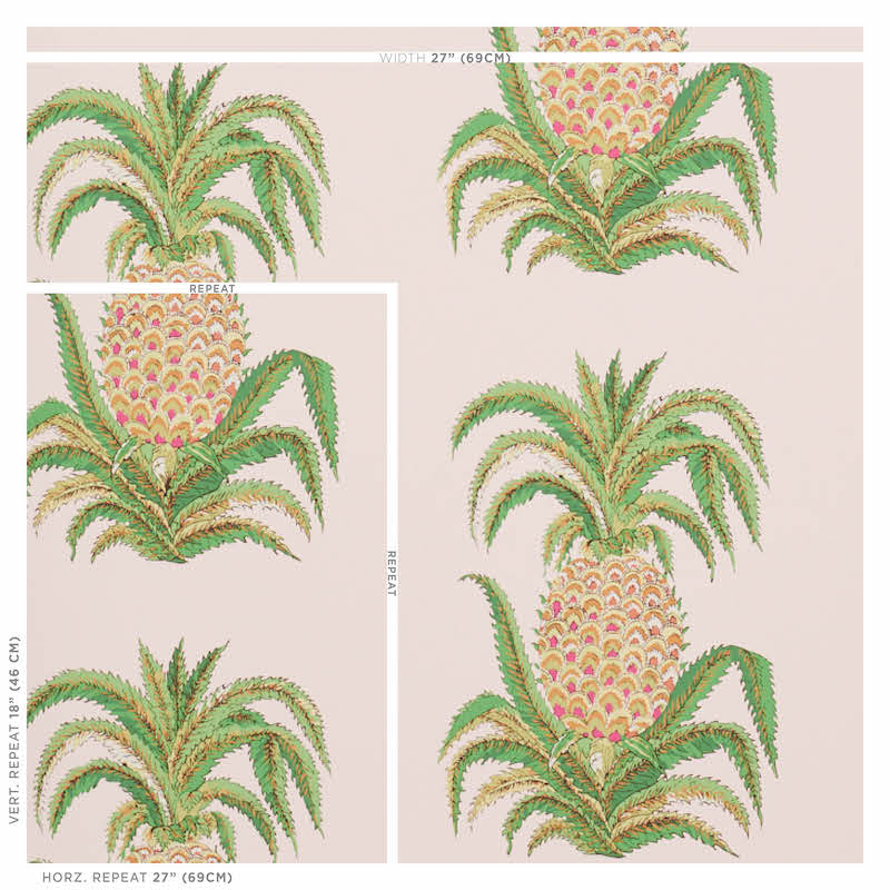 SCHUMACHER  SIGNATURE SCHUMACHER PINEAPPLES   BLUSH   - 5010451