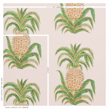 SCHUMACHER  SIGNATURE SCHUMACHER PINEAPPLES   BLUSH   - 5010451