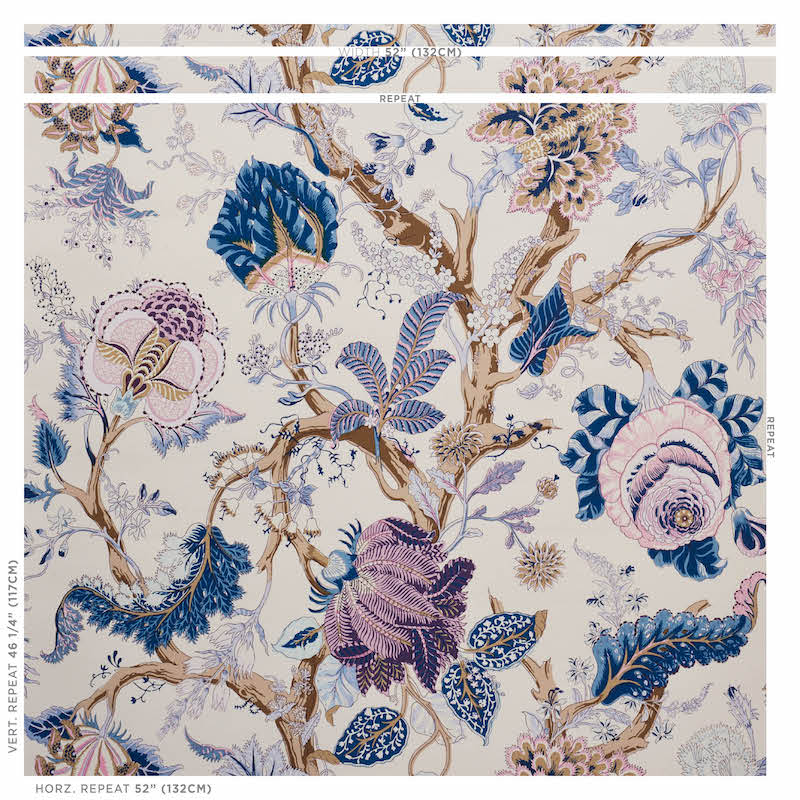 SCHUMACHER WALLCOVERING  SIGNATURE SCHUMACHER WALLCOVERING INDIAN ARBRE   HYACINTH   - 5010490